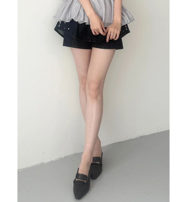 MERCURYDUO「パールデニムショートパンツ」|その他|