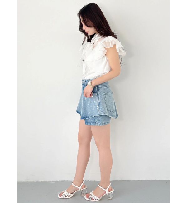 MERCURYDUO「パールデニムショートパンツ」|その他|