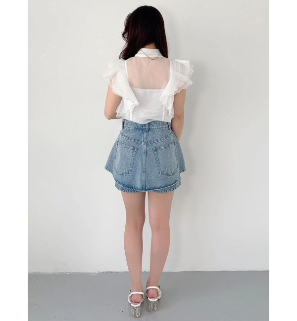 MERCURYDUO「パールデニムショートパンツ」|その他|