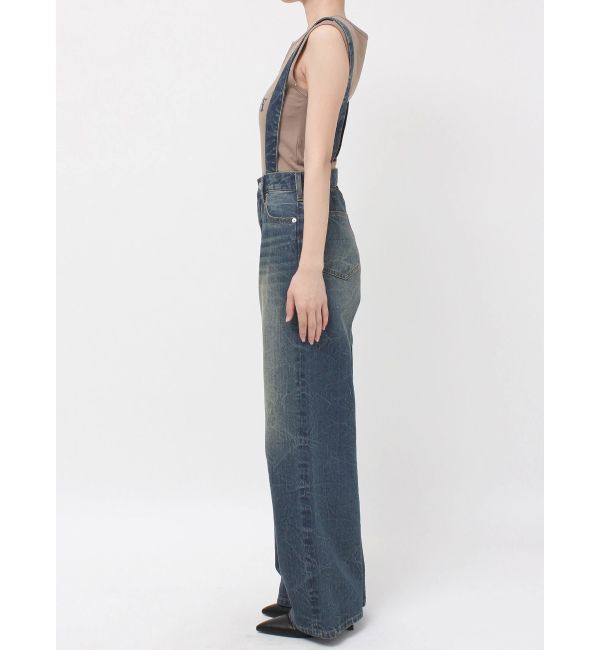 EVRIS「2WAYサロペットワイドデニムパンツ」|デニム|