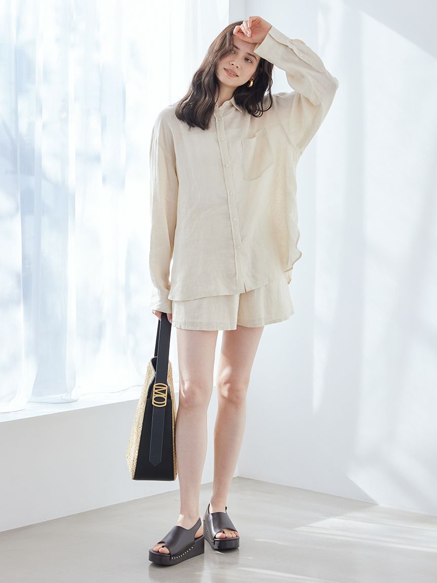 Mila Owen「フレンチリネンショートパンツ」|その他|
