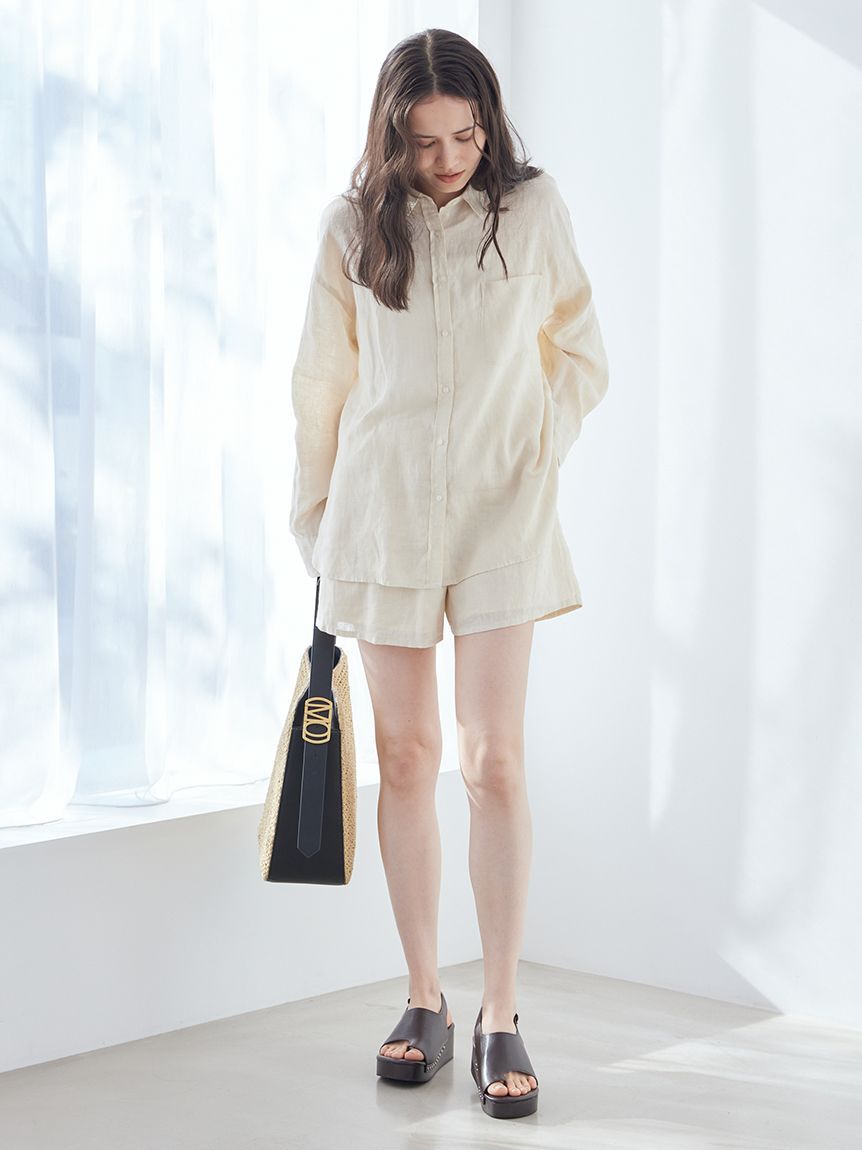 Mila Owen「フレンチリネンショートパンツ」|その他|