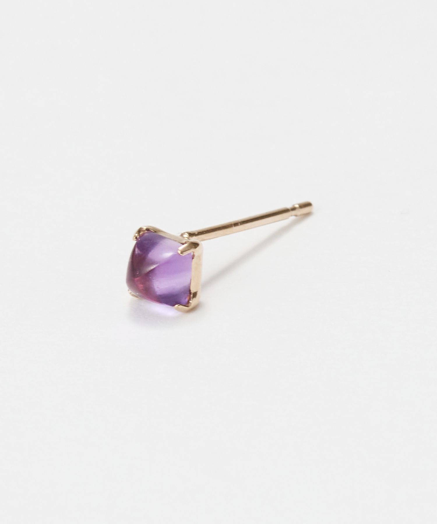 JUPITER「【片耳】【K10】天然石スタッドピアス　アメシスト」|ピアス|