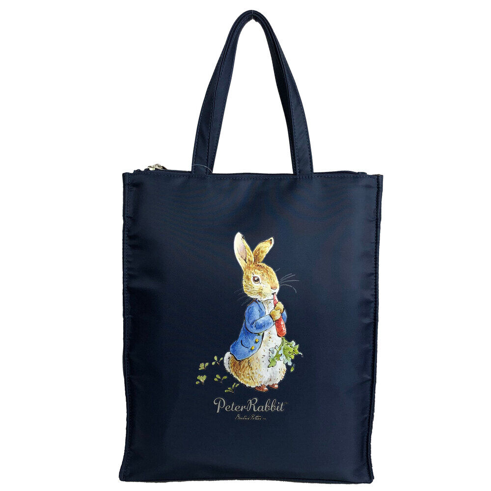 BACKYARD FAMILY「トートバッグ ピーターラビット 通販 PETER RABBIT A4サイズ対応 手持ちタイプ」|トートバッグ|ブルー1