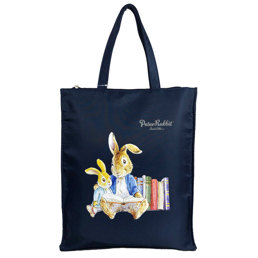 BACKYARD FAMILY「トートバッグ ピーターラビット 通販 PETER RABBIT A4サイズ対応 手持ちタイプ」|トートバッグ|ブルー2