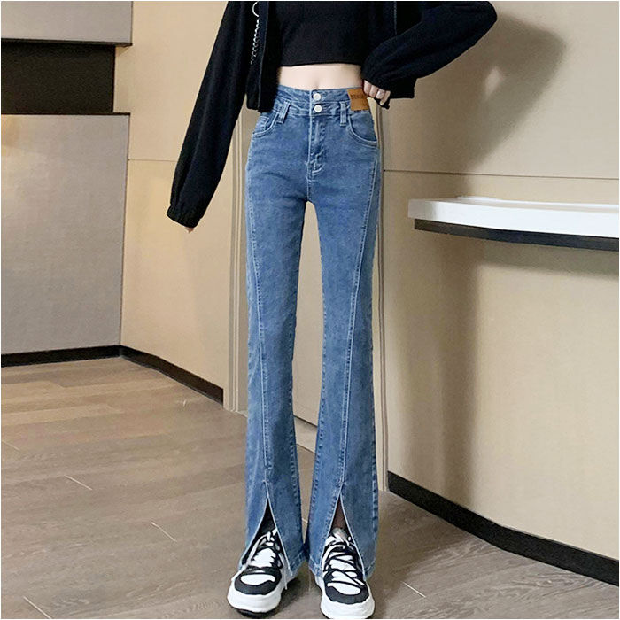BACKYARD FAMILY「デニムパンツ スリット レディース 通販 フレアデニムパンツ フレアパンツ ジーンズ パンツ」|その他|