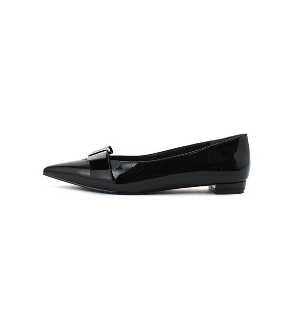 SY UNITED ARROWS「＜SY＞フラットリボン フラット15●&uarr;」|パンプス|BLACK