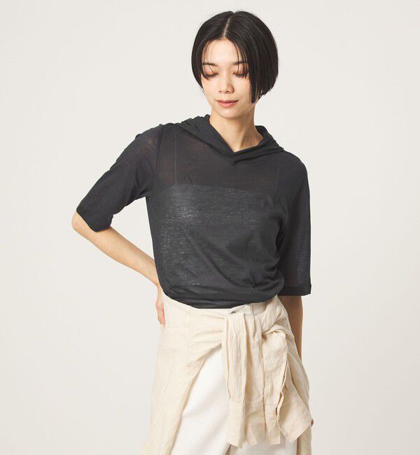 UNITED ARROWS green label relaxing「【別注】＜Plus by ONIT＞フード カットソー」|Tシャツ・カットソー|