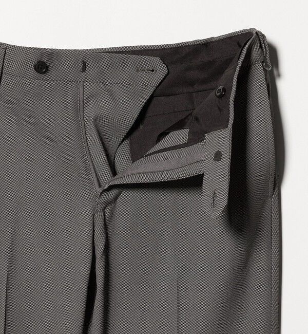UNITED ARROWS green label relaxing「A+ COOL ポリエステル バーズアイ スタンダード アジャスター NP スラックス -ウォッシャブル・ストレッチ」|スラックス|