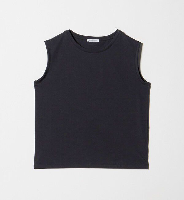 BEAUTY&YOUTH UNITED ARROWS「クリアハイゲージ ノースリーブ カットソー 接触冷感」|Tシャツ・カットソー|BLACK