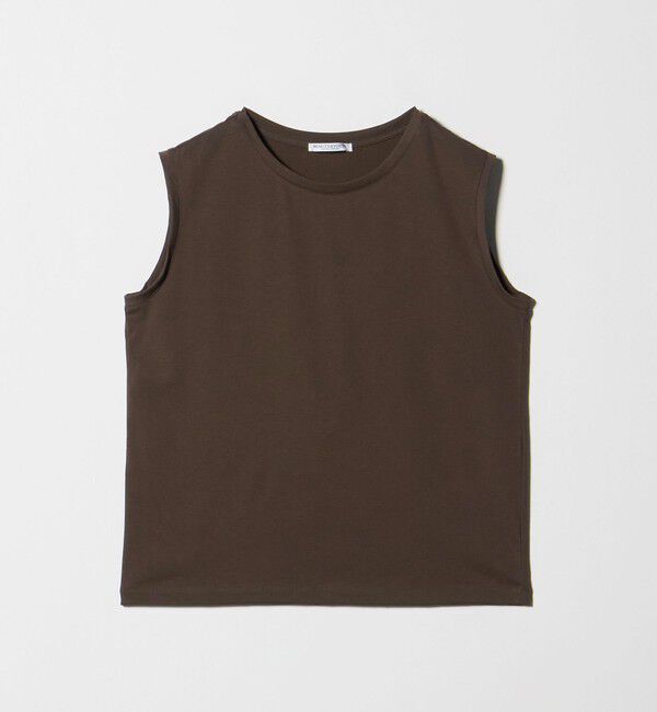 BEAUTY&YOUTH UNITED ARROWS「クリアハイゲージ ノースリーブ カットソー 接触冷感」|Tシャツ・カットソー|DK.BROWN