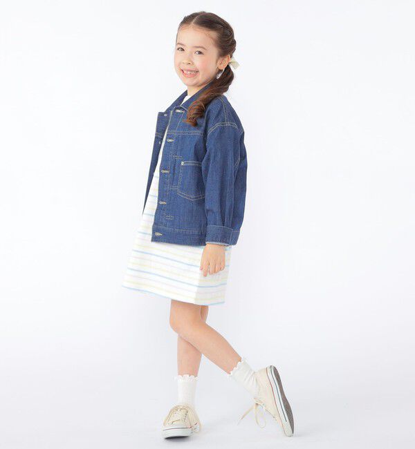 SHIPS KIDS「SHIPS KIDS:100～130cm/ライト デニム ジャケット」|デニムジャケット|
