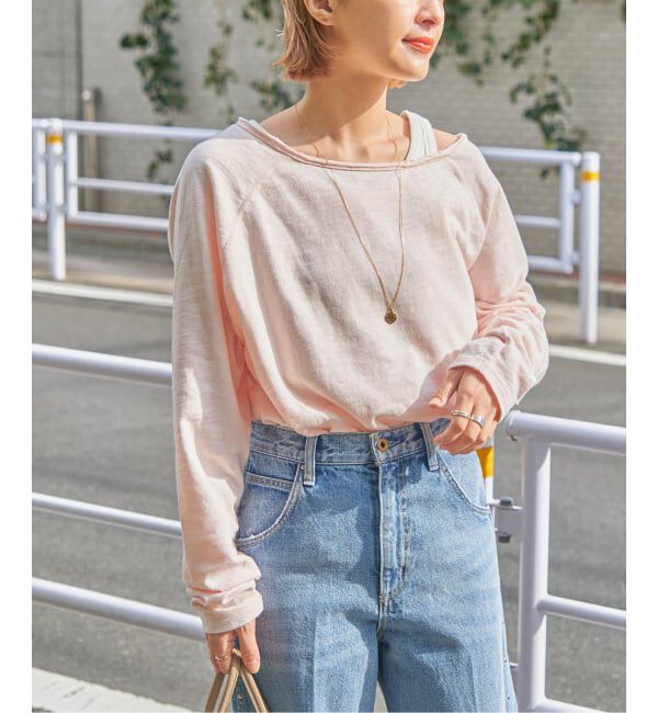 Spick and Span「《WEB限定 / 追加》コットンスラブクルーネックプルオーバー」|Tシャツ・カットソー|