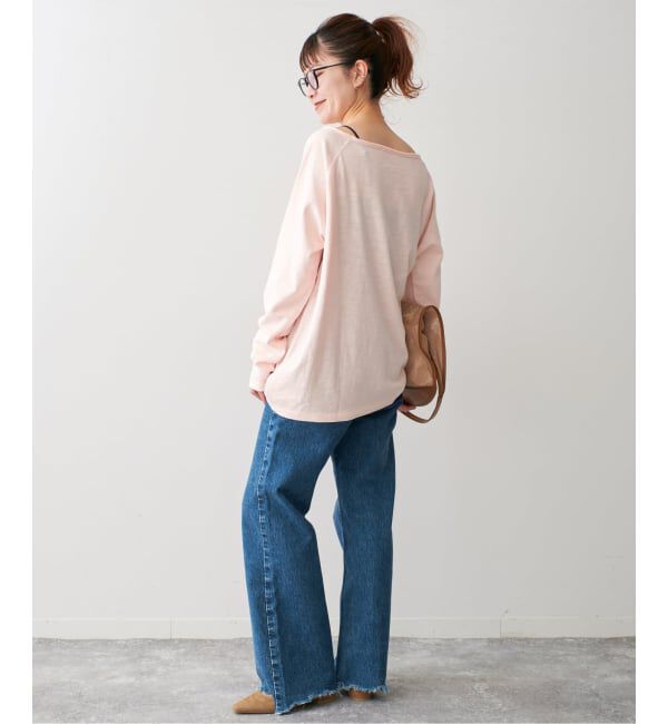 Spick and Span「《WEB限定 / 追加》コットンスラブクルーネックプルオーバー」|Tシャツ・カットソー|