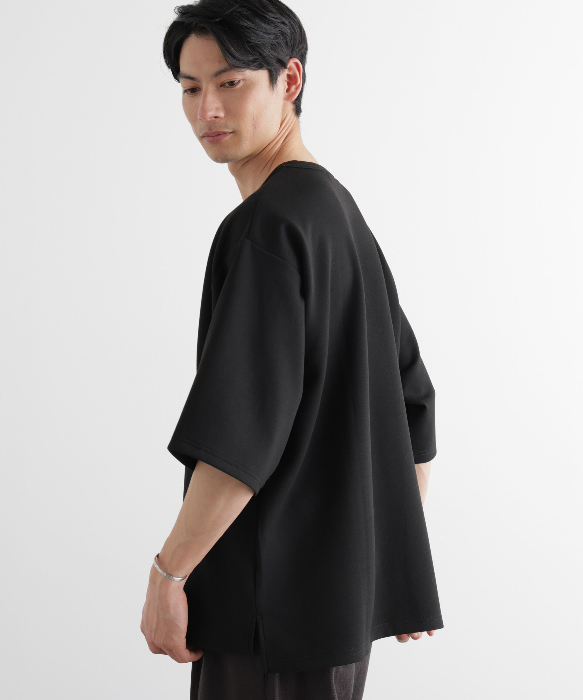 nano･universe「ストレッチポンチTシャツ 半袖」|Tシャツ・カットソー|
