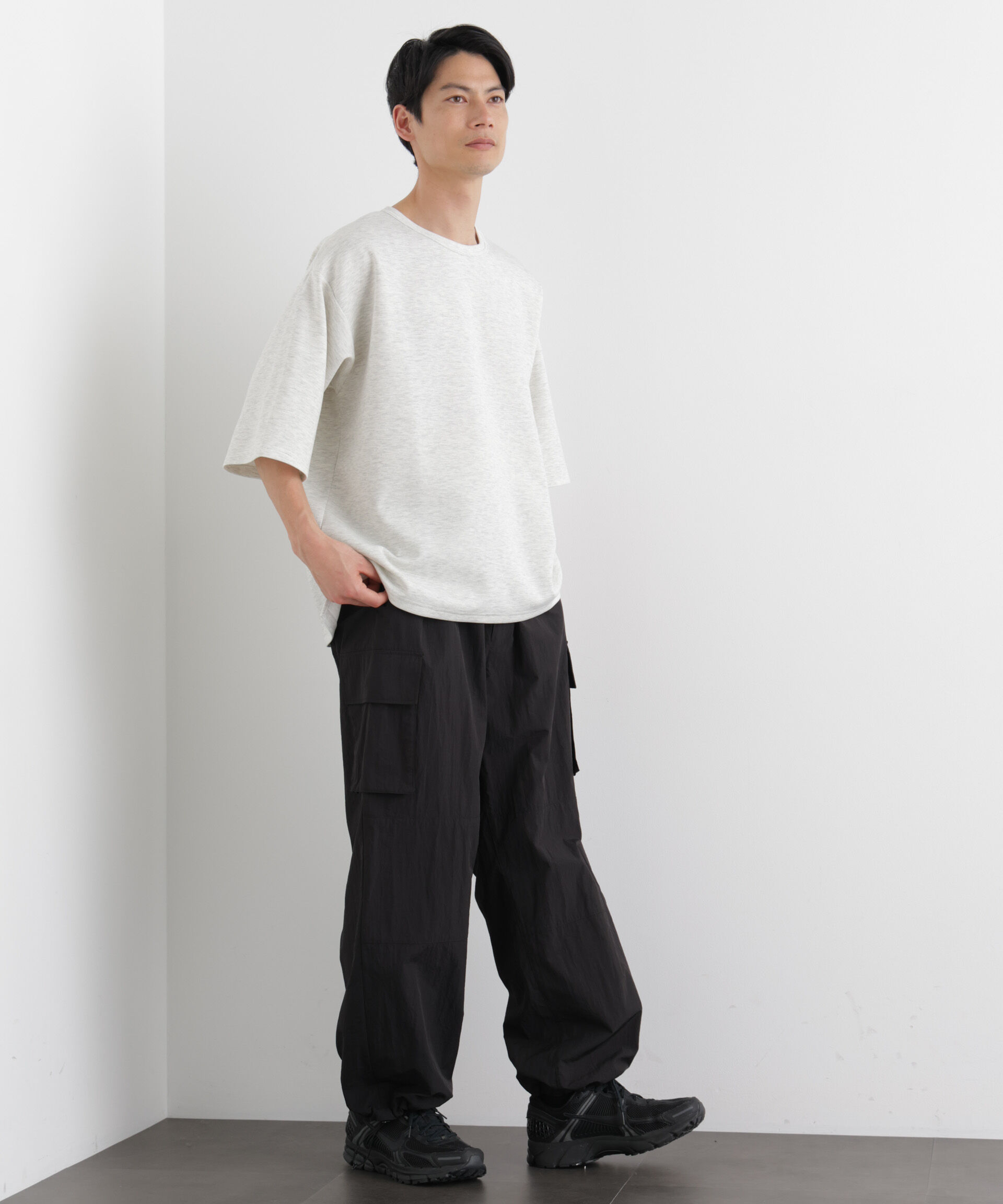 nano･universe「ストレッチポンチTシャツ 半袖」|Tシャツ・カットソー|