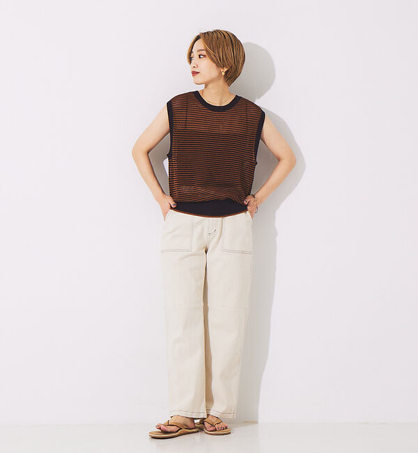 NOMINE「メッシュボーダー2WAYプルオーバー」|Tシャツ・カットソー|