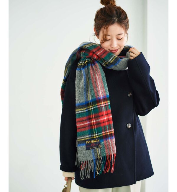  「TWEEDMILLストール」|ストール|グレー柄