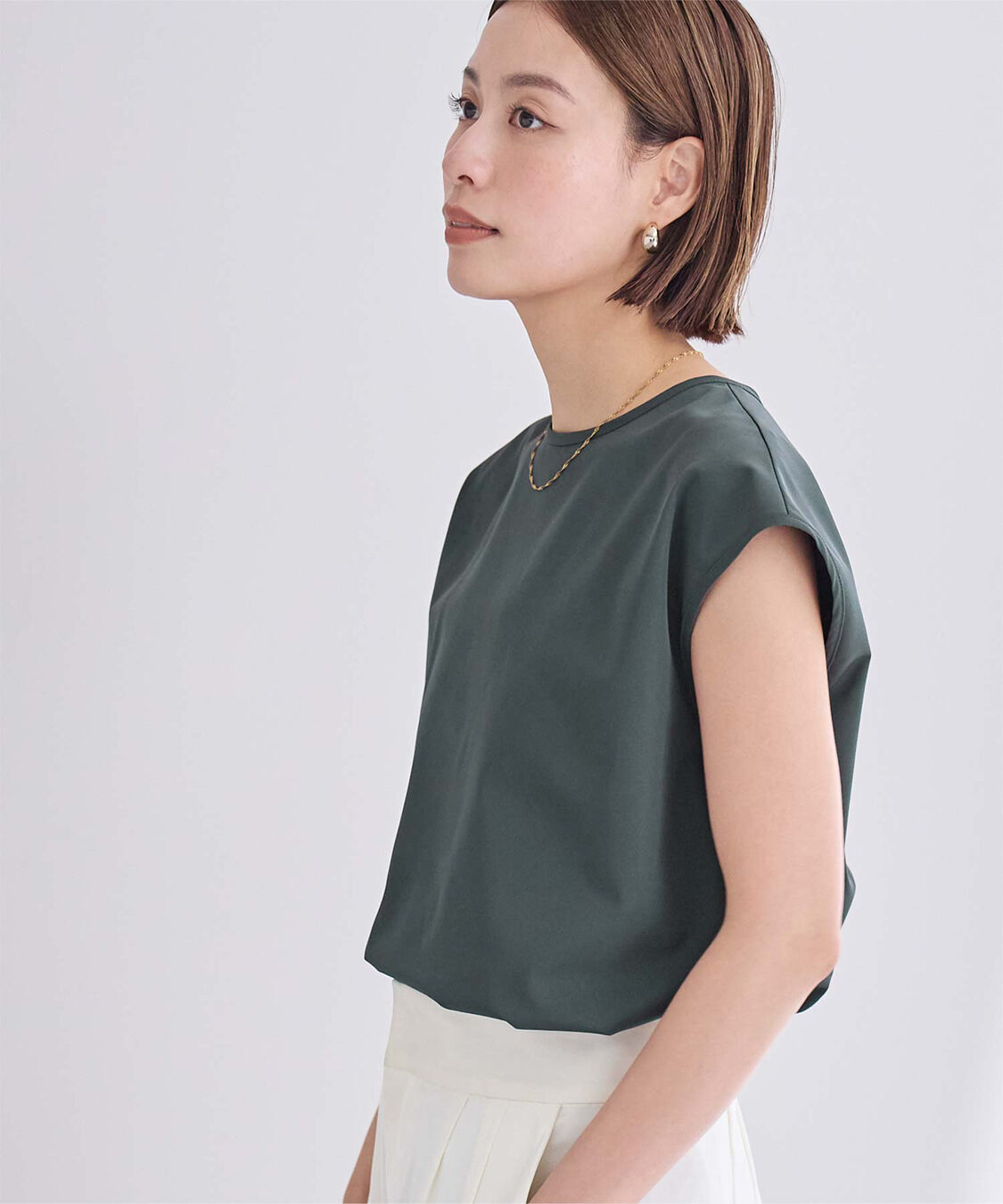 ur's「撥水フレンチスリーブトップス」|Tシャツ・カットソー|