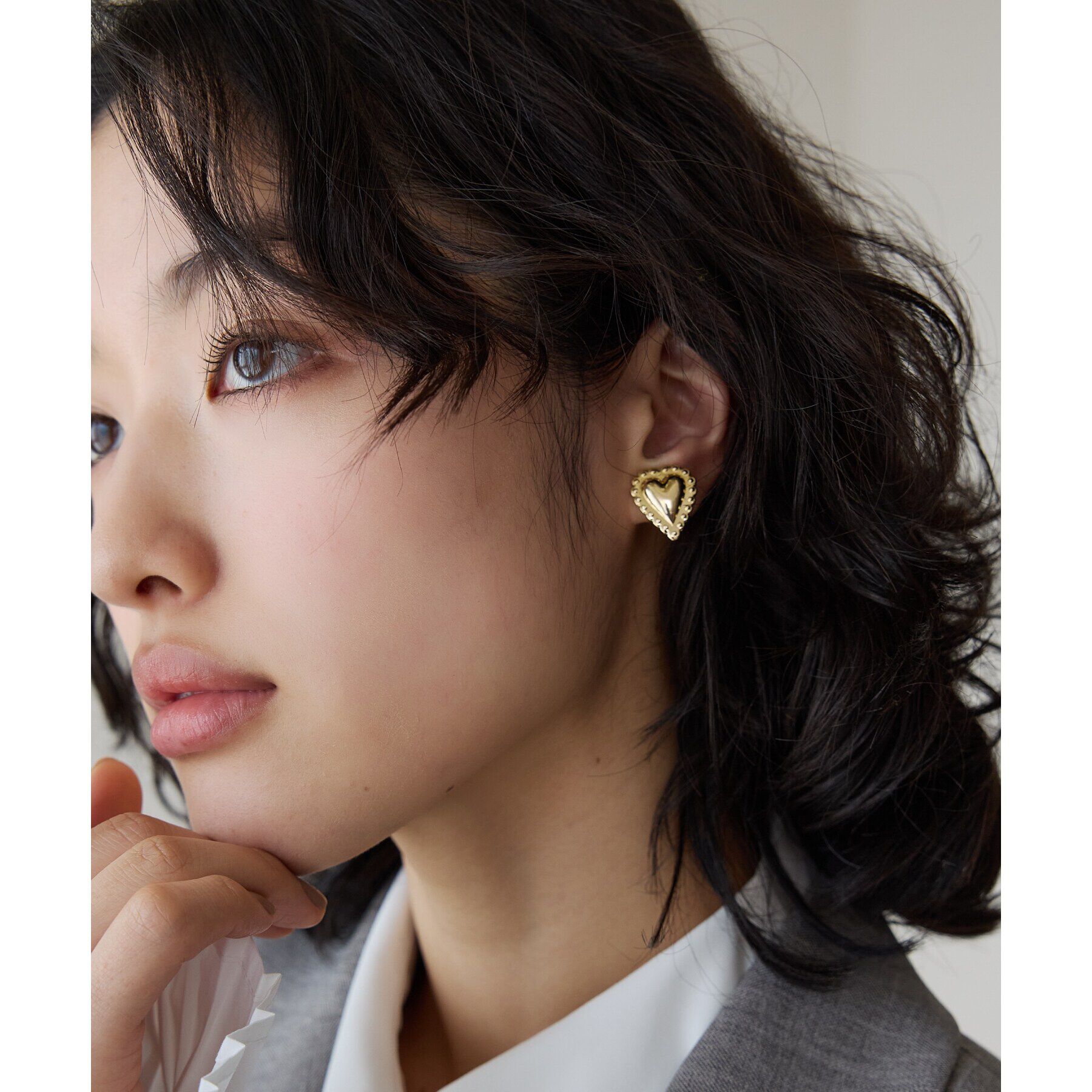 THE SHOP TK「アンティーク風ハートピアス＆イヤリング」|ピアス|