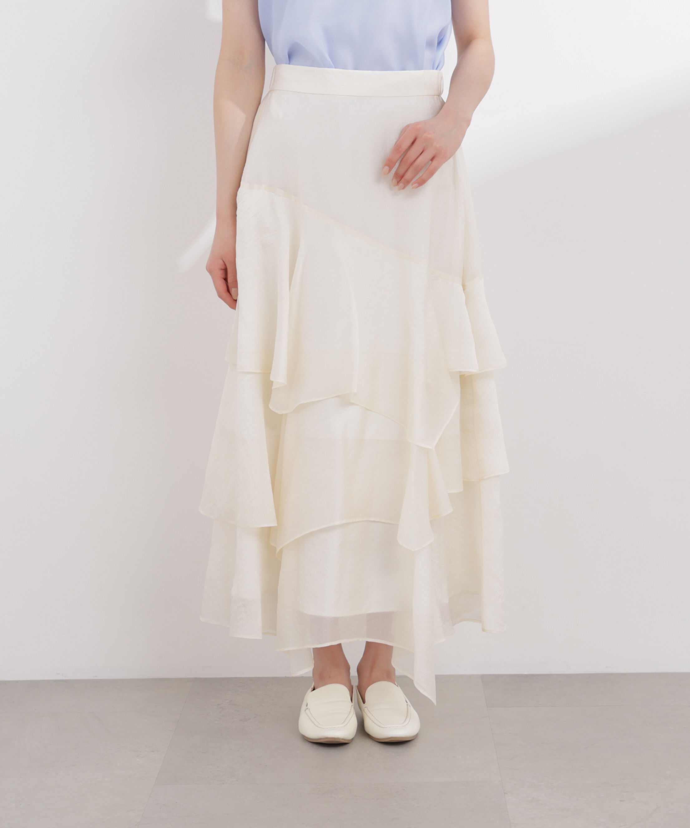 PROPORTION BODY DRESSING「ランダムティアードシアースカート 26SS」|スカート|