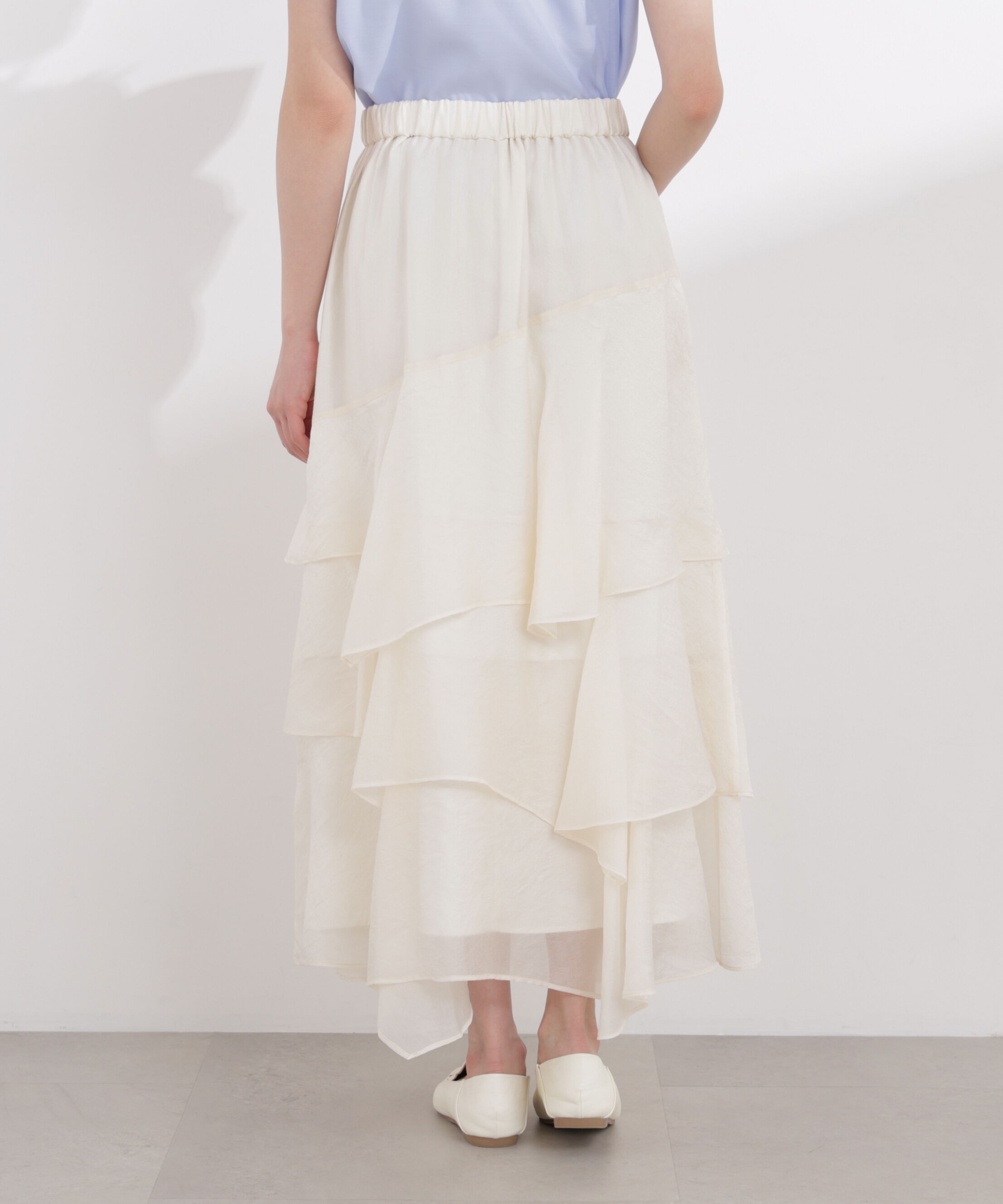 PROPORTION BODY DRESSING「ランダムティアードシアースカート 26SS」|スカート|