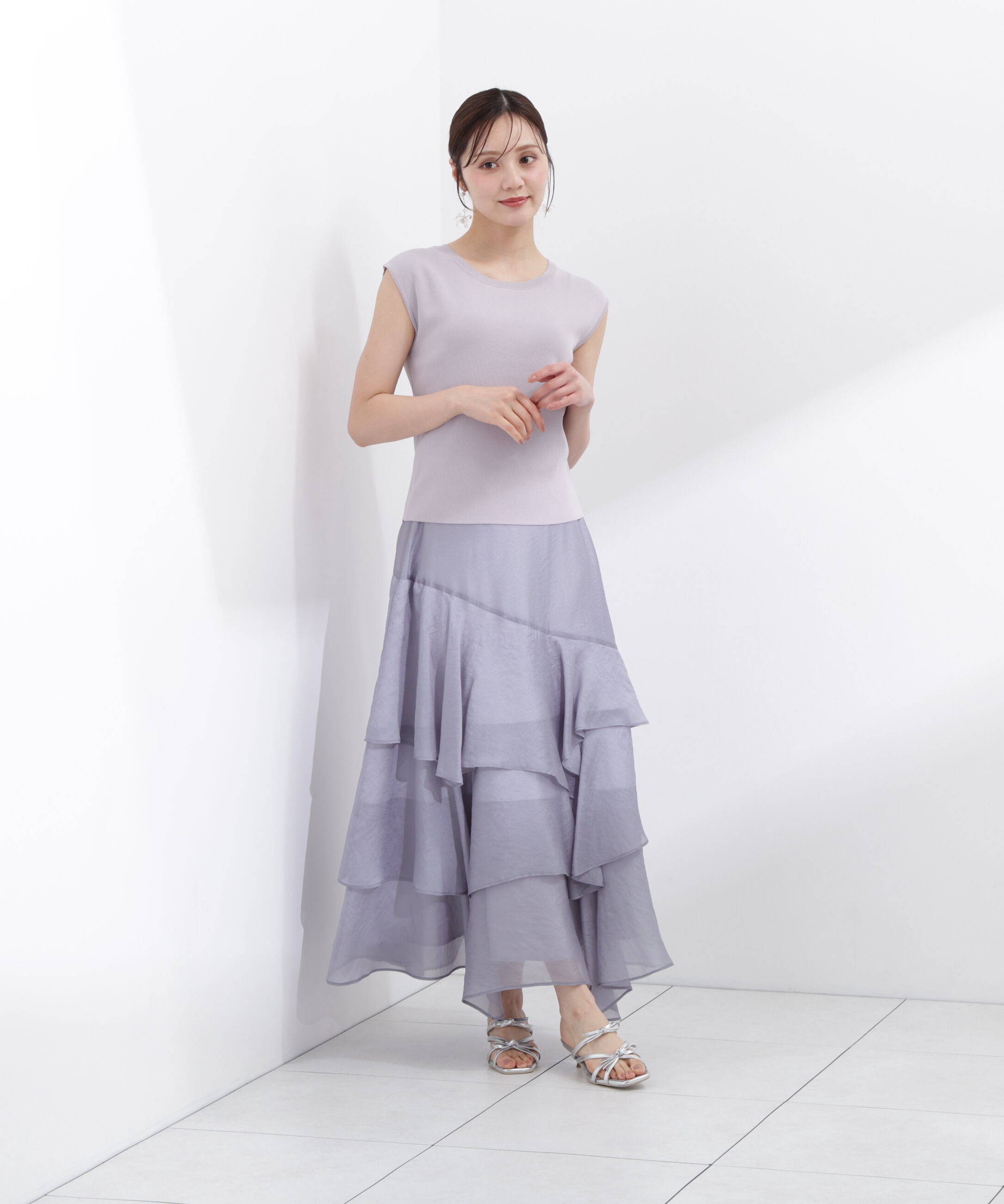 PROPORTION BODY DRESSING「ランダムティアードシアースカート 26SS」|スカート|