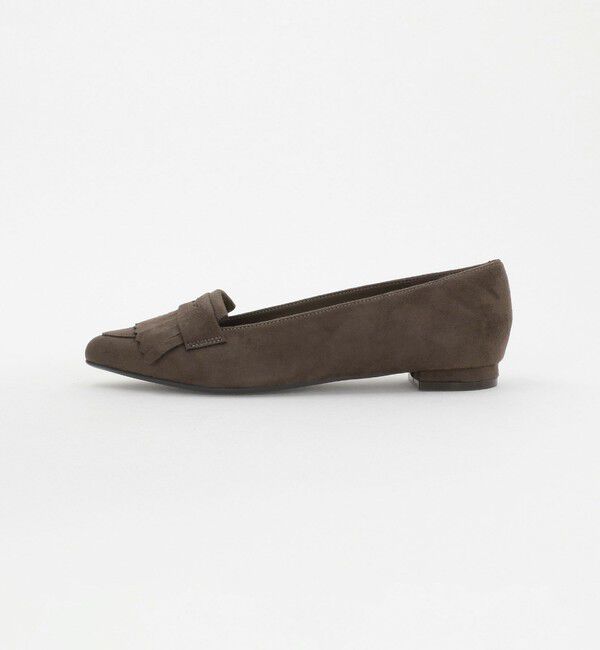 UNITED ARROWS green label relaxing「【WEB限定】ポインテッド キルト フラットシューズ（1.5cmヒール) -撥水-」|パンプス|
