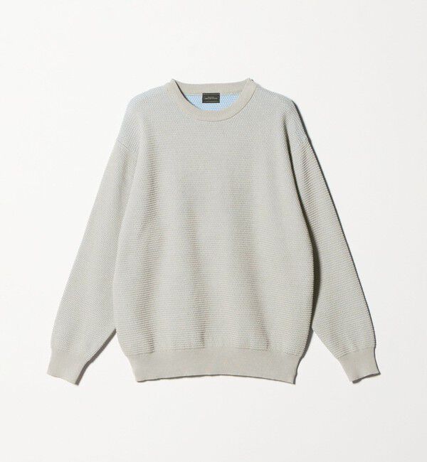UNITED ARROWS green label relaxing「コットン リバー カノコ クルーネック ニット」|ニット・セーター|