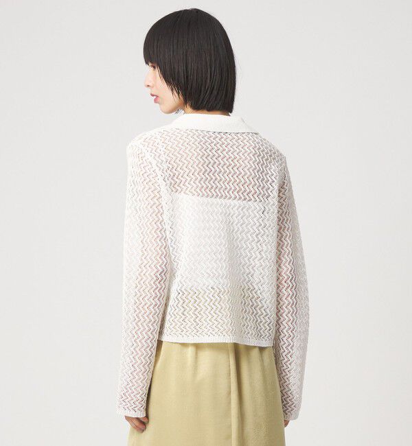 EMMEL REFINES「＜EMMEL REFINES＞EM HM スパンコール メッシュ ニット」|ニット・セーター|