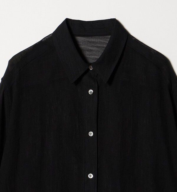 UNITED ARROWS green label relaxing「［size SHORTあり］ラミーライク ロングスリーブシャツ 通気性」|シャツ・ブラウス|