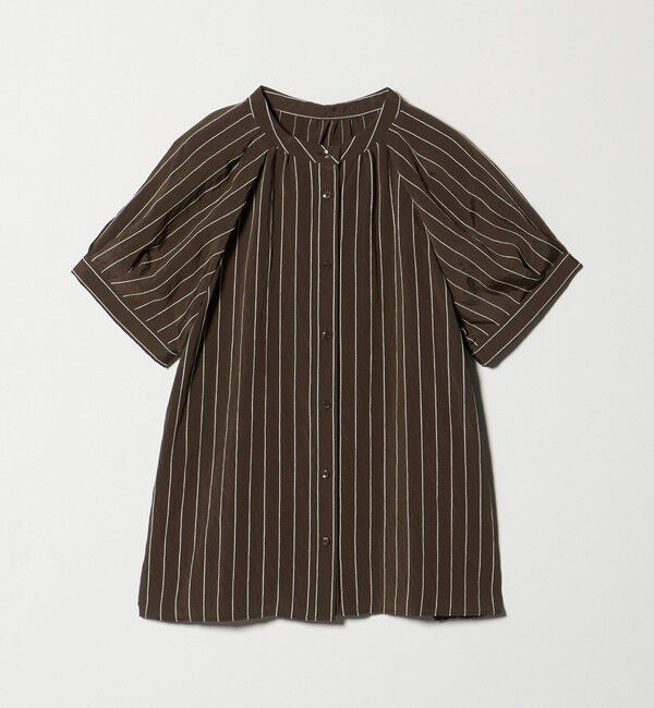 UNITED ARROWS green label relaxing「スタンド ストライプ ブラウス」|シャツ・ブラウス|