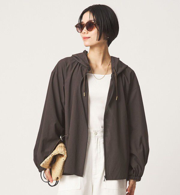 UNITED ARROWS green label relaxing「［size SHORTあり］フード ギャザー シャツ 」|シャツ・ブラウス|