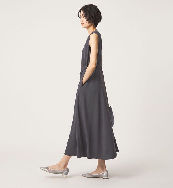 UNITED ARROWS green label relaxing「［size SHORTあり］ジョーゼット テント ワンピース マシンウォッシャブル 接触冷感」|ワンピース|