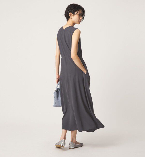 UNITED ARROWS green label relaxing「［size SHORTあり］ジョーゼット テント ワンピース マシンウォッシャブル 接触冷感」|ワンピース|