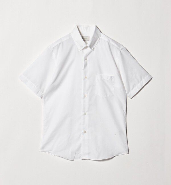 UNITED ARROWS green label relaxing「エブリット TC パナマ スタンダード ボタンダウン ショートスリーブ シャツ -イージーアイロン・通気性-」|シャツ・ブラウス|WHITE