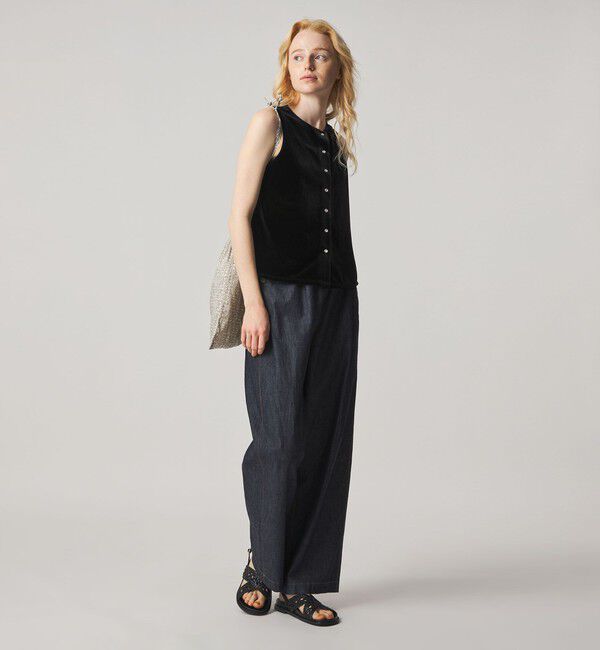 STEVEN ALAN「＜Steven Alan＞ベロア ノースリーブ」|カーディガン|
