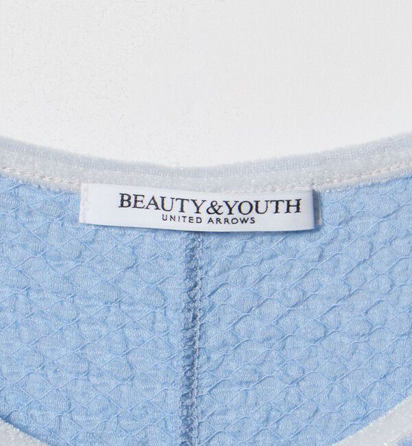 BEAUTY&YOUTH UNITED ARROWS「ベロア パイピング ギャザー カットソー」|Tシャツ・カットソー|