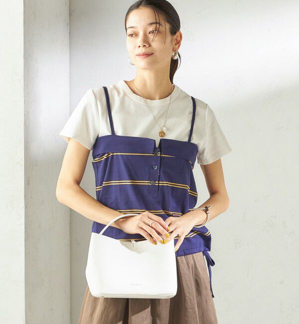 SHIPS for women「《予約》【SHIPS別注】crinkle crinkle crinkle:〈洗濯機可能〉POLO CAMI」|キャミソール|