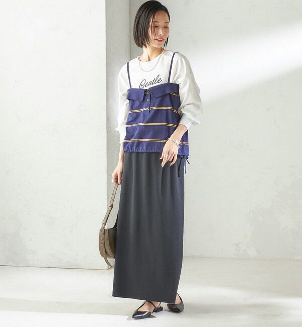 SHIPS for women「《予約》【SHIPS別注】crinkle crinkle crinkle:〈洗濯機可能〉POLO CAMI」|キャミソール|