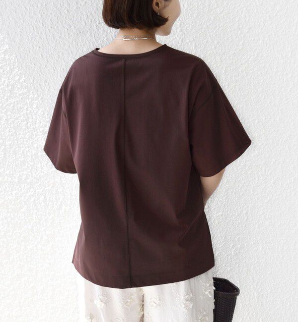 SHIPS for women「〈接触冷感/UVカット〉ガゼット デザイン ワイド スリーブ TEE」|Tシャツ・カットソー|