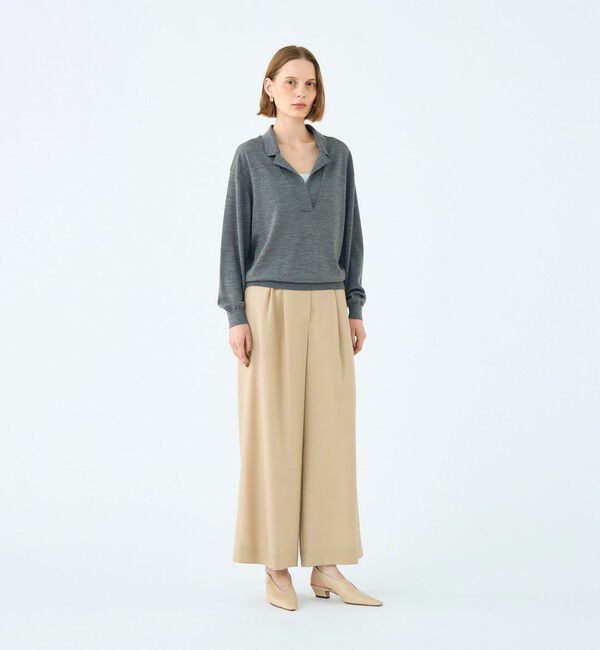Ballsey「ライトカルゼ タックワイドパンツ」|その他|