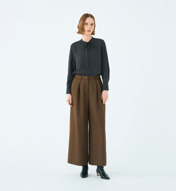 Ballsey「ライトカルゼ タックワイドパンツ」|その他|
