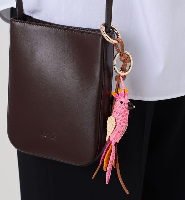 TOMORROWLAND GOODS「Atelier TOMORROWLAND  BIRD ピンク チャーム」|チャーム・キーホルダー|