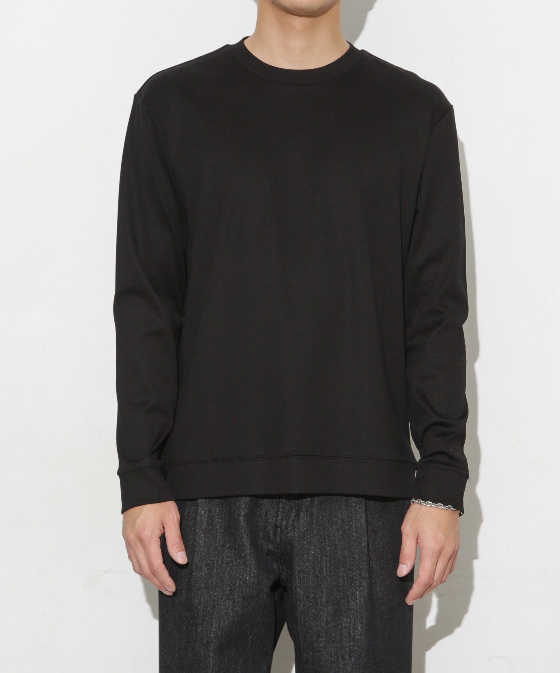 nano･universe「｢FORMAL JERSEY｣クルーネックカットソー長袖」|Tシャツ・カットソー|