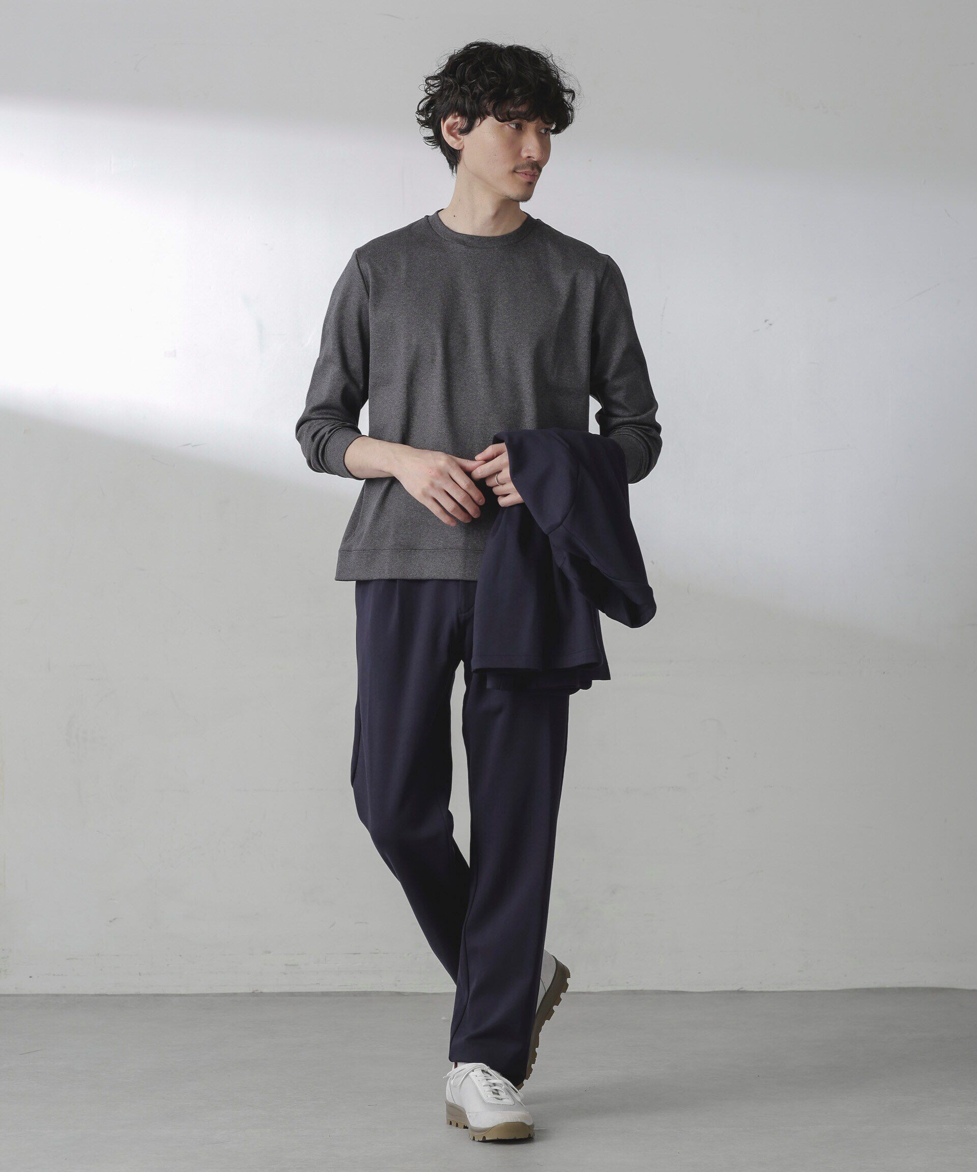 nano･universe「｢FORMAL JERSEY｣クルーネックカットソー長袖」|Tシャツ・カットソー|