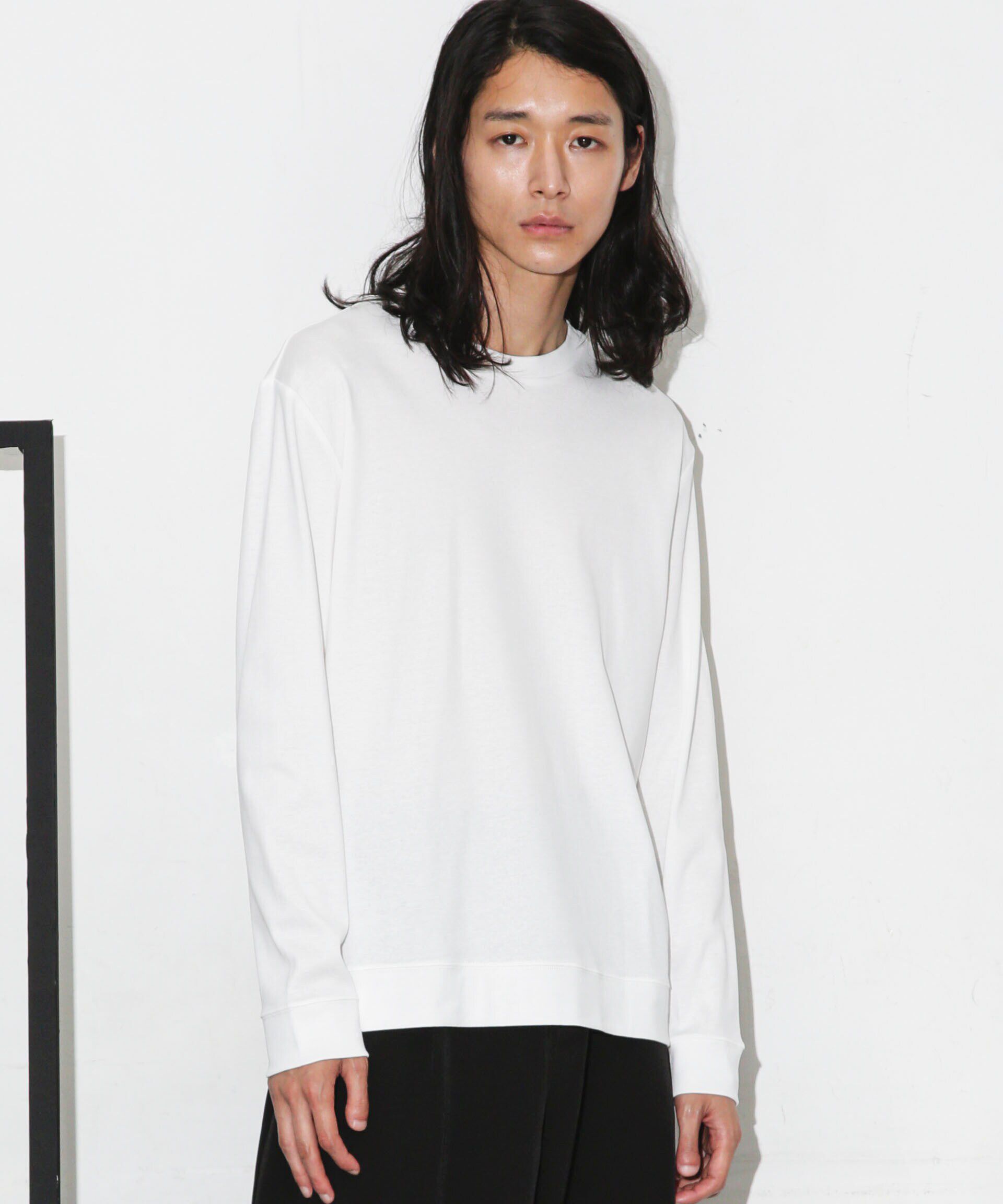 nano･universe「｢FORMAL JERSEY｣クルーネックカットソー長袖」|Tシャツ・カットソー|