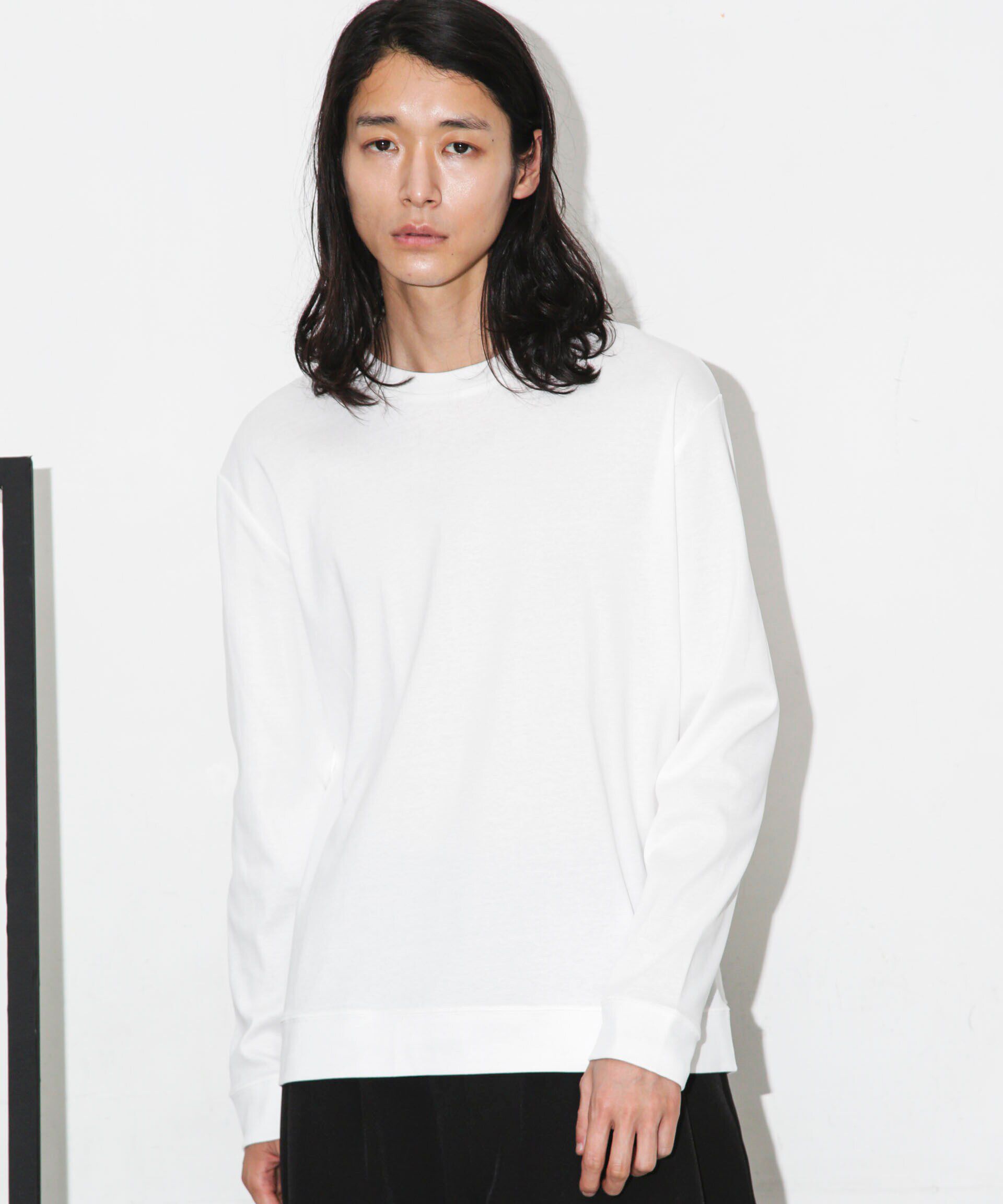 nano･universe「｢FORMAL JERSEY｣クルーネックカットソー長袖」|Tシャツ・カットソー|
