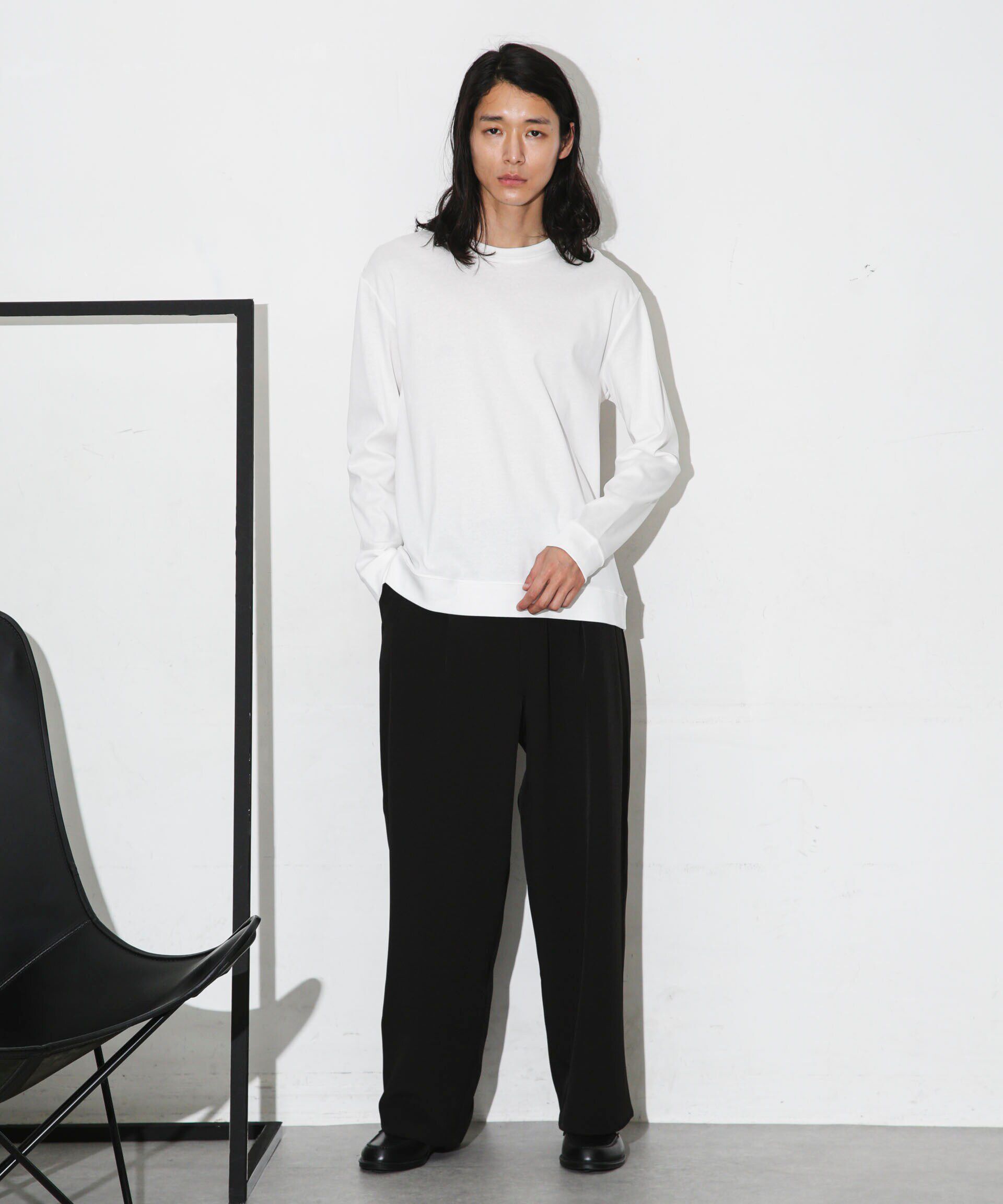 nano･universe「｢FORMAL JERSEY｣クルーネックカットソー長袖」|Tシャツ・カットソー|
