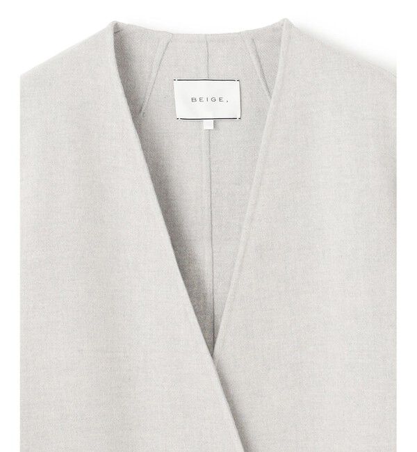 BEIGE,「【Oggi 2月号掲載】GRASSE / ストール付きリバーロングコート」|その他|